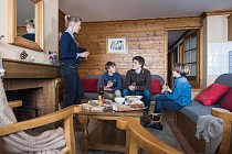 Les Chalets du Soleil AUTHENTIQUES - openhaard in de lounge